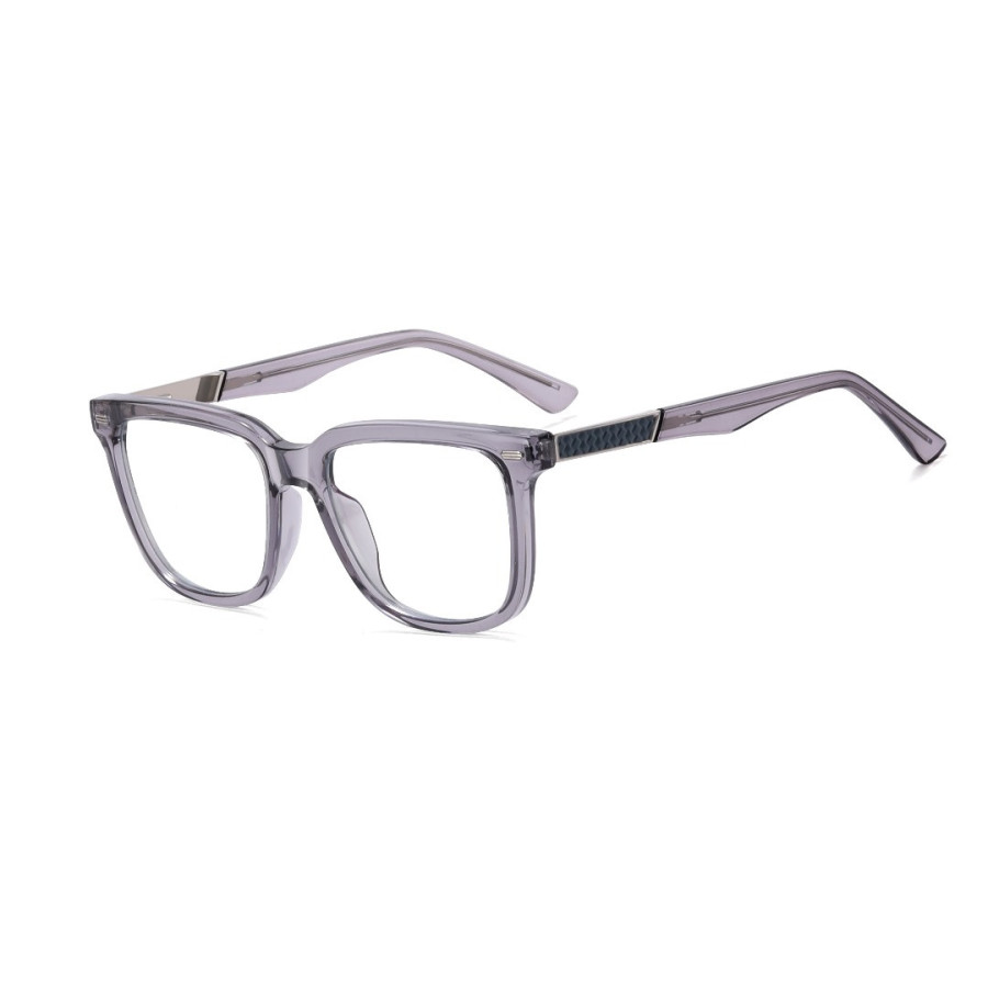 Montura Gris Humo – Elegancia Translúcida