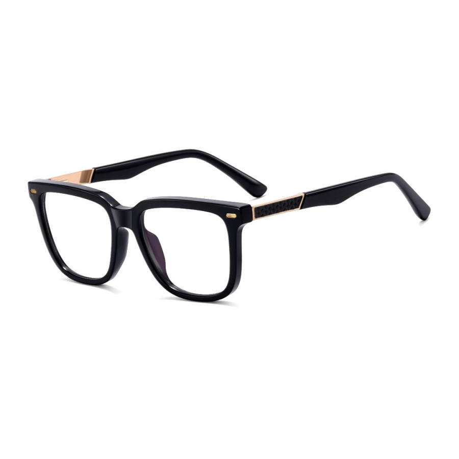 Monturas Cat Eye Negro Brillante