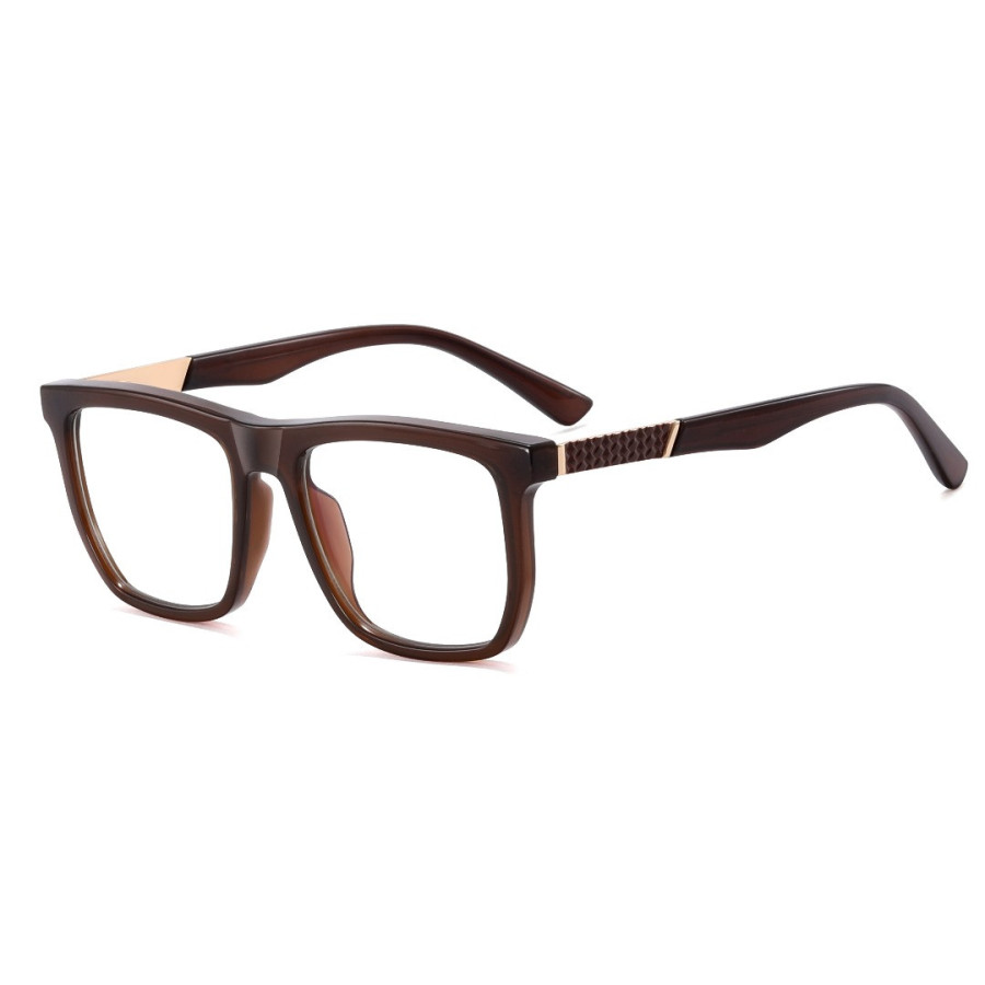 Gafas Cat Eye Marrón Claro Translúcida