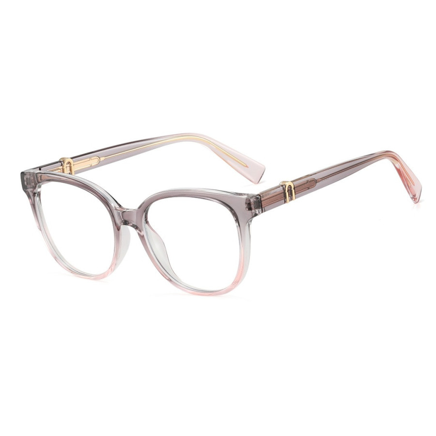 Montura Óptica Transparente Gris – Estilo Clásico